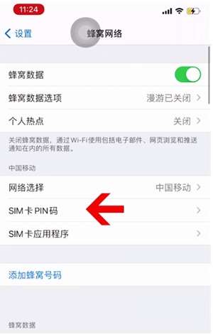 始兴苹果14维修网分享如何给iPhone14的SIM卡设置密码 