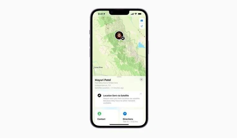 始兴苹果14维修分享iPhone14系列中 FindMy功能通过卫星分享位置方法教程 